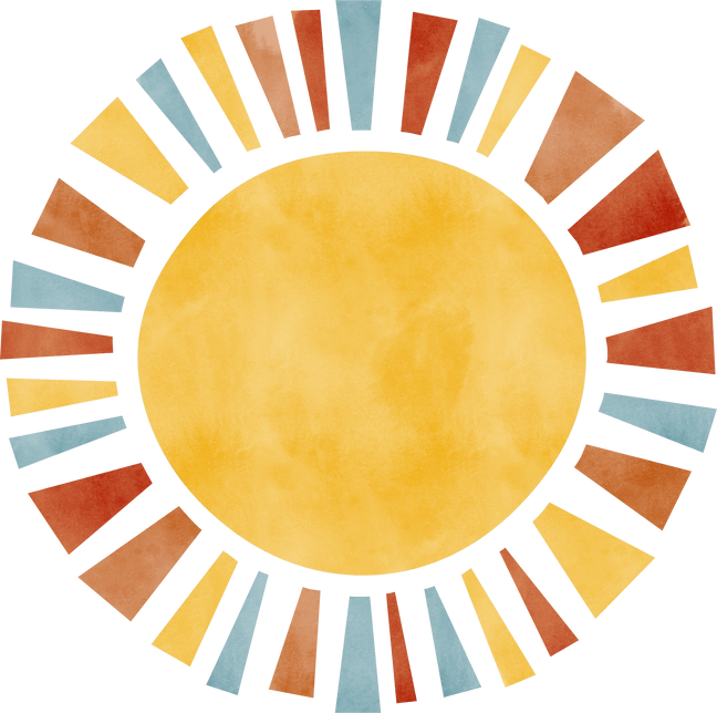 Cute Watercolor Sun